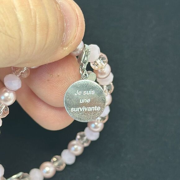 Tocara stainless steel bracelet breast cancer French - Picture 2 of 4